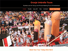 Tablet Screenshot of oranjeumbrella.com